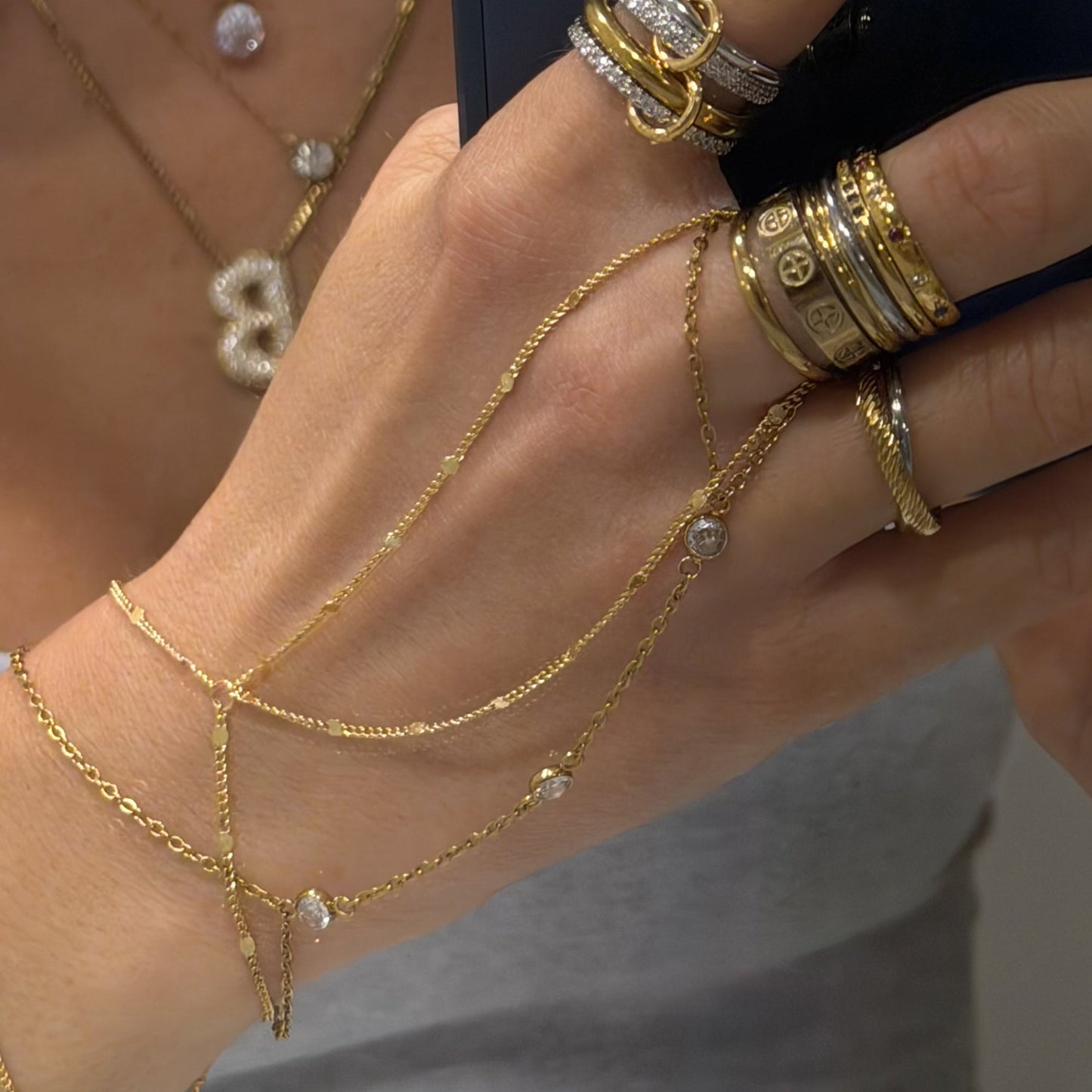 Viral Hand Chains:Anti Tarnish Waterproof
